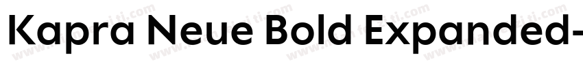 Kapra Neue Bold Expanded字体转换